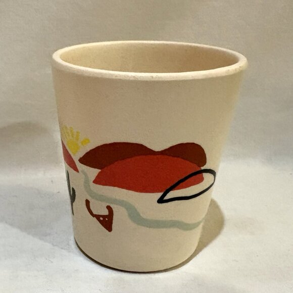 Pillowfort BPA Free Melamine Child Cup and Plate Flower Ladybug Cactus Sunset - Picture 9 of 13